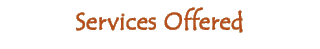 Services Offered